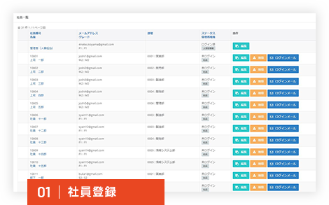 01｜社員登録